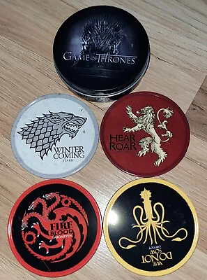 Buy Game Of Thrones Coaster Set X4 Official HBO Merch 2013 Never Used Rare! • 9.95£