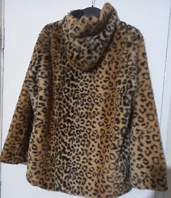 Buy Faux Fur  Tiger  Jacket. With Hoody  (size S) • 23£