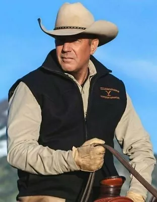 Buy Yellowstone Vest Mens Kevin Costner John Dutton Biker Vintage Jacket • 56.76£