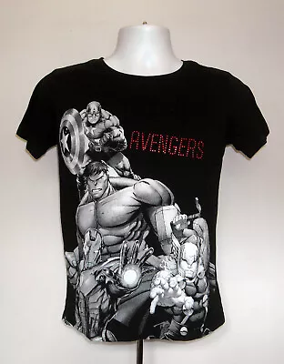 Buy Marvel Avengers Assemble Bling T Shirt Womens Medium Hulk Captain America Thor • 19.05£