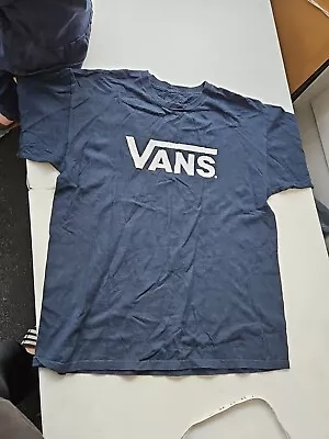 Buy Vans Vintage Men T Shirt Navy Large • 2.99£