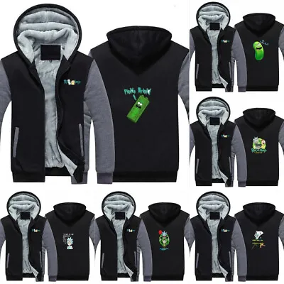 Buy Anime Rick Morty Thicken Zipper Hoodie Sweatshirt Cosplay Coat Hooded Jacket • 35.95£