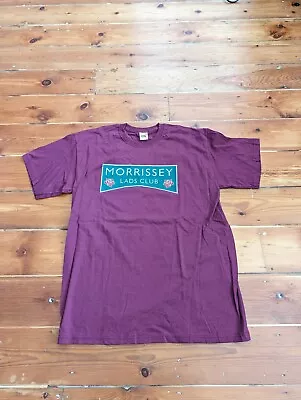 Buy Vintage Morrissey Lads Club Shirt Size L Fruit Of The Loom Maroon The Smiths • 0.99£