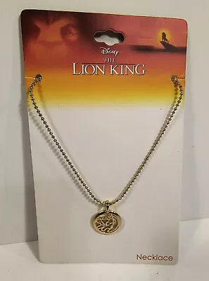 Buy LION KING SIMBA Dainty Necklace And Charm Disney Pixar NWT Gold Tone • 10.63£