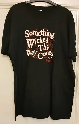 Buy Shakespear's Rose Theatre Shirt Something Wicked This Way Comes New Macbeth XL • 20£