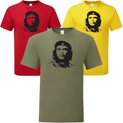 Buy Che Guevara Face Silhouette Political Revolution Cuba Mens T Shirt Freedom Fight • 12.95£