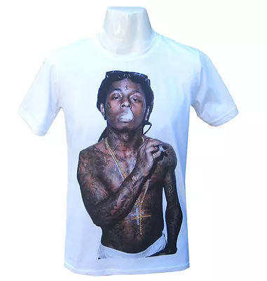 Buy Mens T-shirt Vintage Tee Shirt Lil Wayne Poster Wiz Khalifa Funny Cool Tshirt • 6.99£