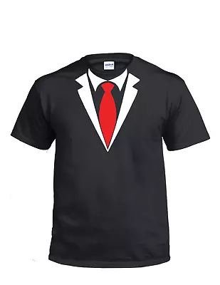 Buy Tuxedo Fancy Dress Funny Novelty Joke Bow Tie Kids And Mens T-Shirt Size • 9.99£