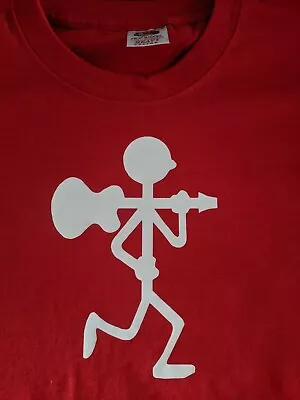 Buy Mens Good Quality  Stickman Carrying Guitar  T-shirt • 9.99£