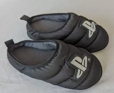 Buy Boys PlayStation Black Padded Mule Slippers UK Size 4 - Hardly Worn - V.G.C  • 0.99£