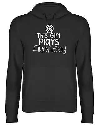 Buy This Girl Plays Archery Mens Womens Hooded Top Hoodie • 17.99£
