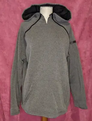 Buy Brand New Grey Zip Front Hooded Jacket, Size L. Large Front Pocket • 11.95£