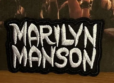 Buy SOSJams Sew Iron On Patch Marilyn Manson Rock Band Badge Embroidered Patches • 2.99£