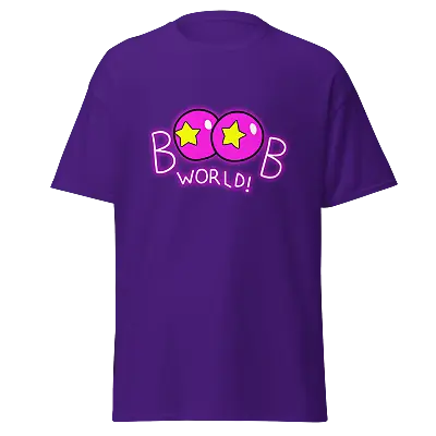 Buy Funny 'Boob World' T-shirt Inspired By Rick And Morty - Unisex Sizes • 26.46£