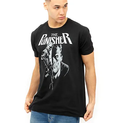 Buy Official Marvel Mens The Punisher Rifle T-shirt Black S-XXL • 10.49£