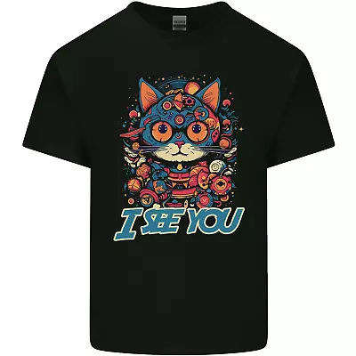 Buy Kawaii Cat Mens Cotton T-Shirt Tee Top • 10.75£