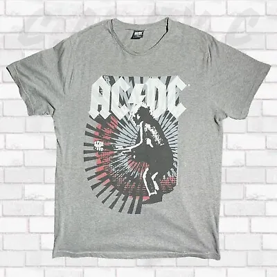 Buy AC/DC Band Merch Rock N Roll Heavy Metal Mens T-shirt L Vintage Graphic Print • 12.37£
