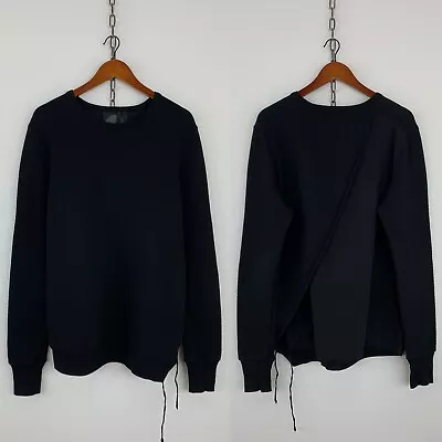 Buy Silent By Damir Doma Black Japan Deconstructed Asymmetrical Sweater Sweatshirt L • 149.39£