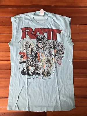 Buy RATT 1985 Vintage Sleeveless Invasion Of Your Privacy Tour T-Shirt Size L RARE • 157.51£