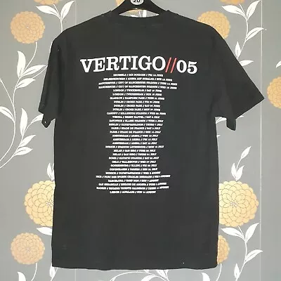 Buy Official U2 Vertigo 2005 T-Shirt Medium Made In USA 39inch Chest UK Europe Tour • 14.99£