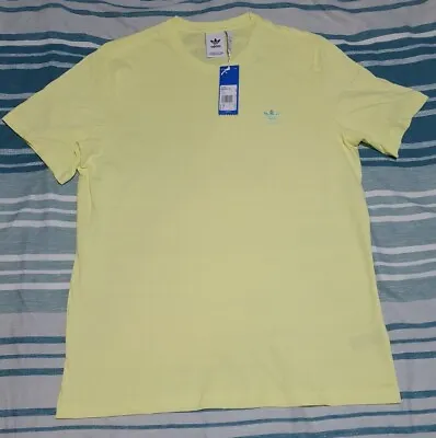 Buy Yellow Adidas Essentials Yeltin Original T Shirt Size Large BNWT • 21.99£