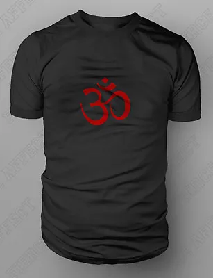 Buy HINDU AUM OM OHM Devanagari Symbol T-shirt Hinduism, Buddhism S-XXL Black New • 9.99£