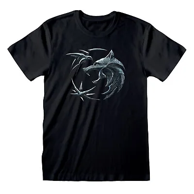 Buy Netflix The Witcher Logo Emblem Print Black T-shirt [official Merch] • 16.99£