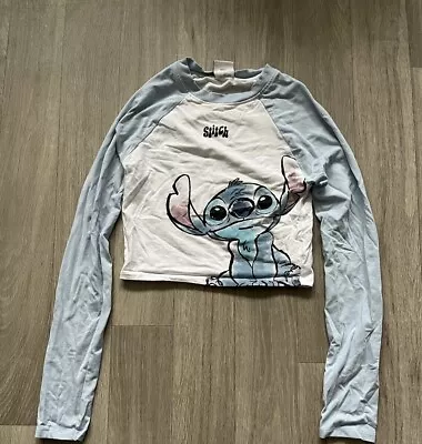 Buy Disney Lilo And Stitch Crop Vest T Shirt XS S Tee Tank Top Disney • 6£