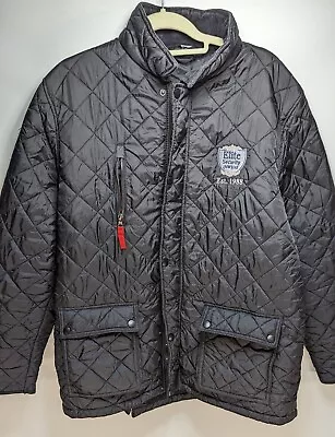 Buy Result Urban R196X Men Quilted Jacket Elite Security NW  Size XL Black • 16£