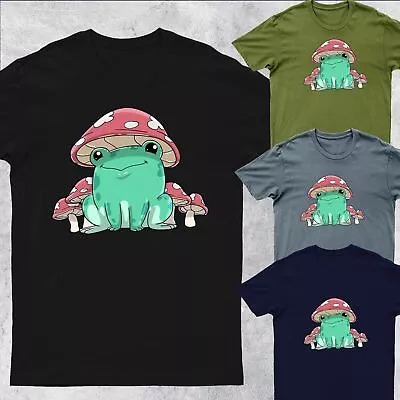 Buy Frog Mushroom Kawaii Anime     Mens T-Shirt #DG#P1#PR • 6.99£