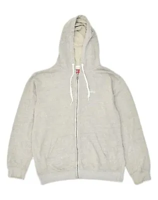 Buy VANS Mens Zip Hoodie Sweater Medium Grey Cotton DX07 • 14£