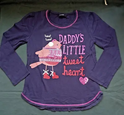 Buy New George Daddy's Little Tweet Heart L/S T Shirt 5-6 Years • 8.99£