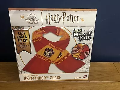 Buy Harry Potter Hogwarts Gryffindor Make Your Own Scarf Craft Kit • 8.90£