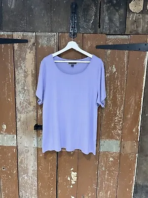 Buy Karen Scott T-Shirt Top Cotton Purple Women's Size 1X Uk 14-16 • 12.99£