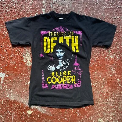 Buy FOTL Alice Cooper Theatre Of Death Rock 2010 T-Shirt In Black Size Small • 11.44£
