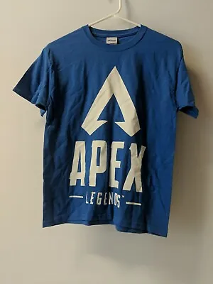 Buy Apex Legends Boys Size M Big White Logo Blue 100% Cotton Tshirt ~ Bag384 • 5.81£
