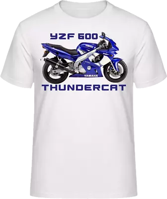 Buy Motorcycle T-Shirt YZF 600 Thundercat Motorbike Biker Short Sleeve Crew Neck • 18.50£