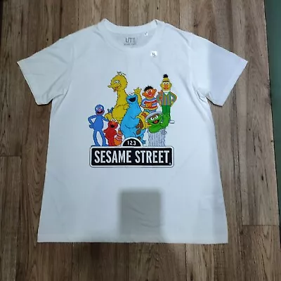 Buy Uniqlo UT White Sesame Street T Shirt • XL • 20£