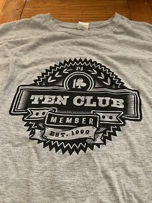 Buy Pearl Jam Ten Club 10C Analog Est 1990 Member T Shirt  Mens Fan Club Tee XL • 39.67£