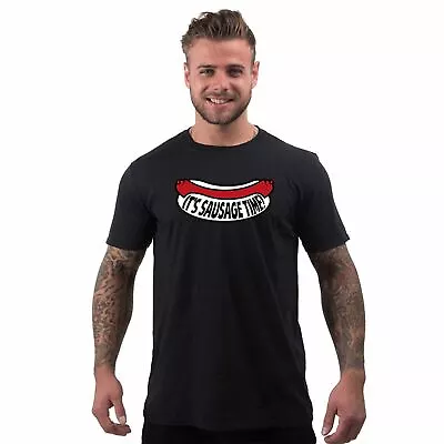 Buy BBQ T Shirt Funny Cooking Gifts For Men Its Sausage Time • 10.97£