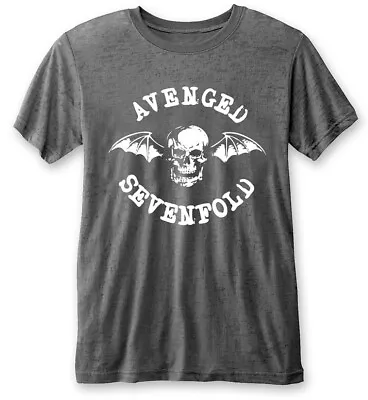 Buy Avenged Sevenfold Deathbat Grey Burnout T-Shirt - OFFICIAL • 14.89£