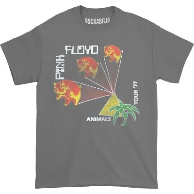 Buy Pink Floyd Animal Tour '77 Grey Mens Psychedelic Rock Band Graphic Music T Shirt • 36.06£