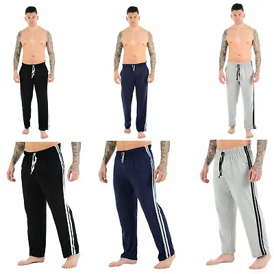 Buy Pack Of 2 Mens Lounge Pants Pyjamas Striped Jog Bottoms Pj?s Nightwear Trousers • 11.99£