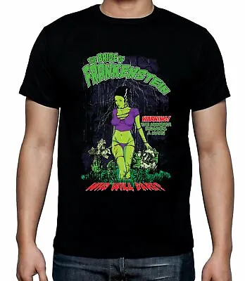 Buy Bride Of Frankenstein Who Will Dare Men's T-Shirt - Halloween Horror Film • 12.95£