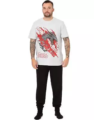 Buy Game Of Thrones White Short Sleeve Long Leg Pyjama Set (Mens) • 22.99£