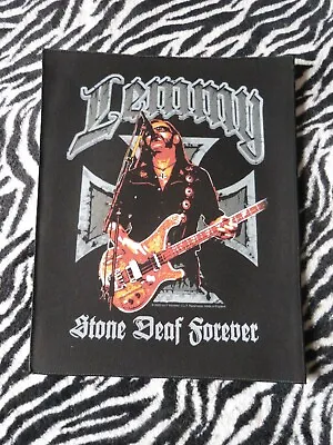 Buy LEMMY (Motorhead) - STONE DEAF FOREVER GIANT BACK PATCH(NEW)&OFFICIAL BAND MERCH • 9.99£