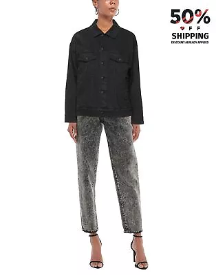 Buy RRP€380 FRANKIE MORELLO Denim Jacket Size S Unlined Garment Dye Point Collar • 59.99£