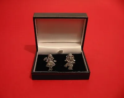 Buy Mad Hatter & Alice Cufflinks Set Alice In Wonderland Jewellery Xmas Gift For Him • 13.99£