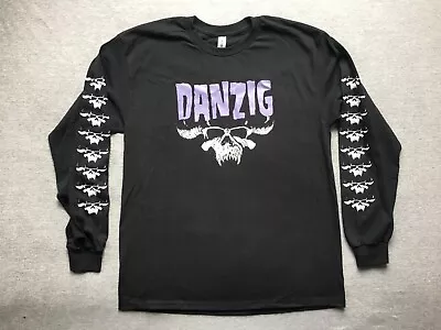 Buy Vtg Danzig Long Sleeve Shirt L Misfits Slayer Metallica Darkthrone Og Metal Rare • 39.88£