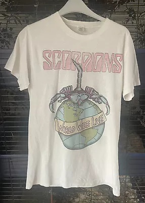 Buy Rare Vintage Scorpions  Summer Sting Tour T-shirt 1985 Adult Medium • 49.99£